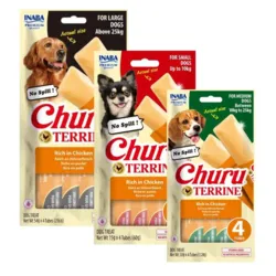 Churu Terrine Dog Treats Chicken blød hundegodbid med kylling til store hunde.