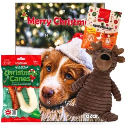 Forkæl din hund med Ollipet Rudolf, Ozami julekalender, Buba godbidder med gås, æble og kanel samt en Dogman julestok til hyggelige tyggestunder