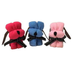 Sød vaskekludshund i microfiber