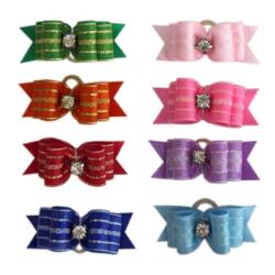 Smukke hundesløjfer i silke