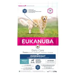 Eukanuba Daily Care Overweight 2,3kg hundefoder med mindre fedt. Ideelt til vægtkontrol hos voksne hunde af alle racer