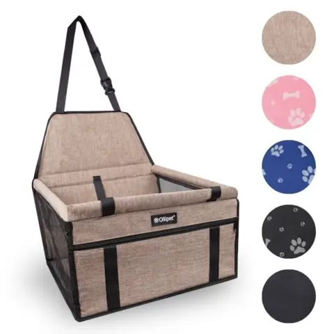 Autosæde til hunde i flere farver