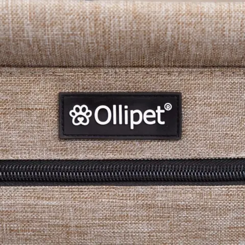Ollipet sandfarvet autosæde til hunde