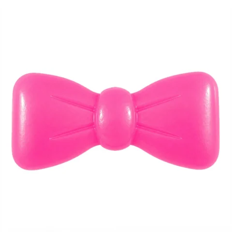 Rainbow Topsløjfe | Neonpink transparent