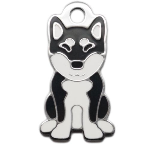 Sort Shiba Charm m. nøglering