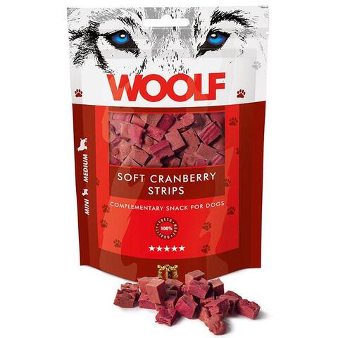 Woolf Soft Cranberry Strips | 100 gram