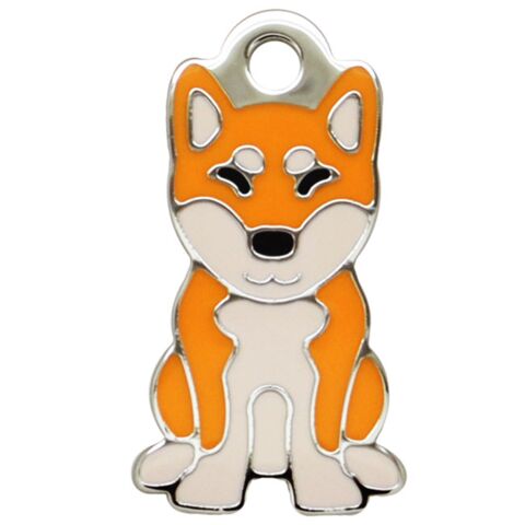 Rødbrun Shiba Charm m. nøglering