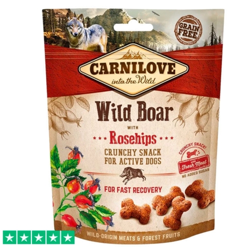 Carnilove Crunchy Snacks, Vildsvin & Hyben | 200g