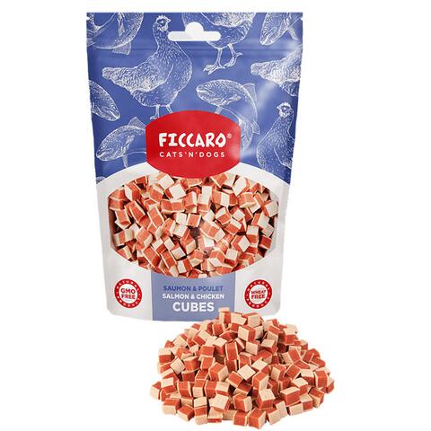 Ficcaro Salmon & Chicken Cubes | 100g