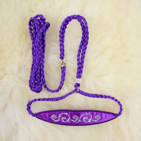 Udstillingsline | Flettet m. hagestykke | lilla