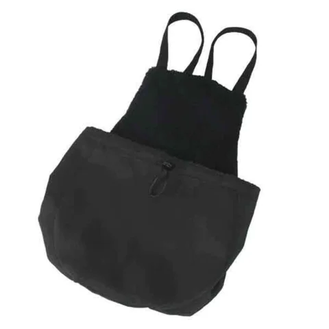 Kængurutaske de Luxe | O'lala Pets | Sort med plys for