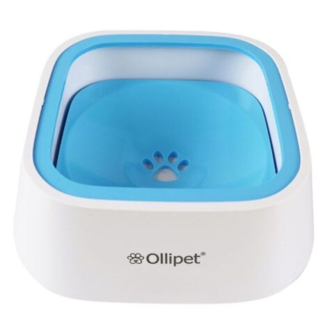 Ollipet Vandskål | Anti Spild | Blå