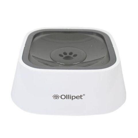 Ollipet Vandskål | Anti Spild | Grå