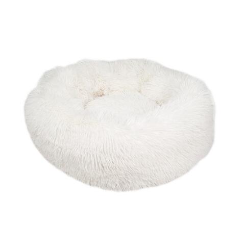 Soft Cloud Donut Hundeseng | Hvid