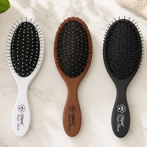 Ollipet Tangle Brush i 3 flotte farver