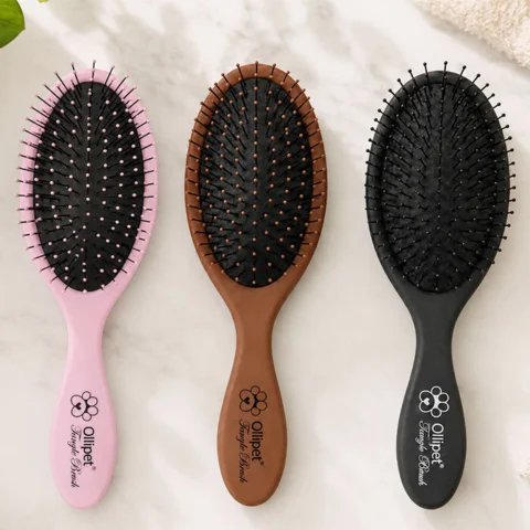 Ollipet Tangle Brush i 3 flotte farver