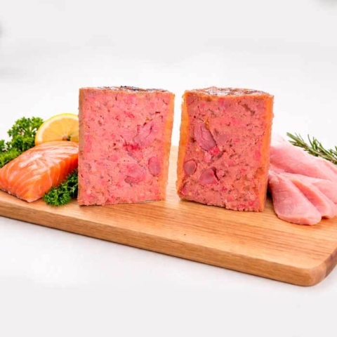 Dåsens indhold - med laks og kalkun