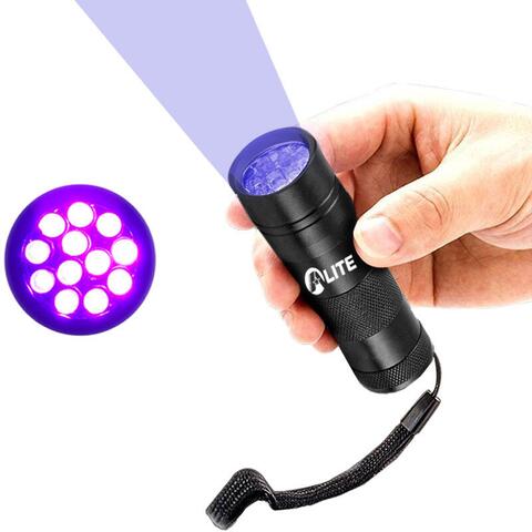 Ultraviolet UV led-lampe med 12 led's
