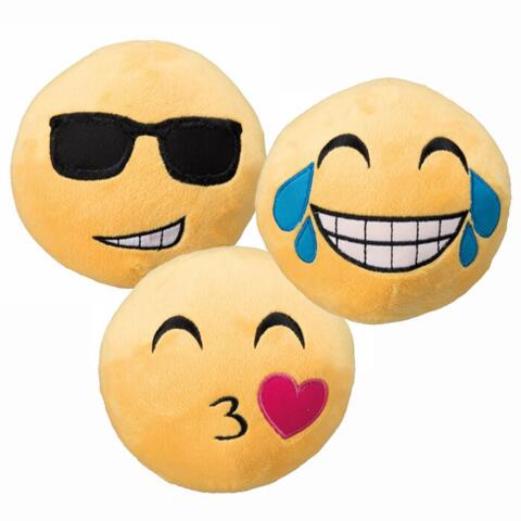 Smiley Plysbolde | 14 cm