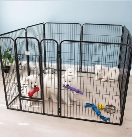 Ollipet Hvalpegård i kraftigt hammerlak | 100cm Høj |