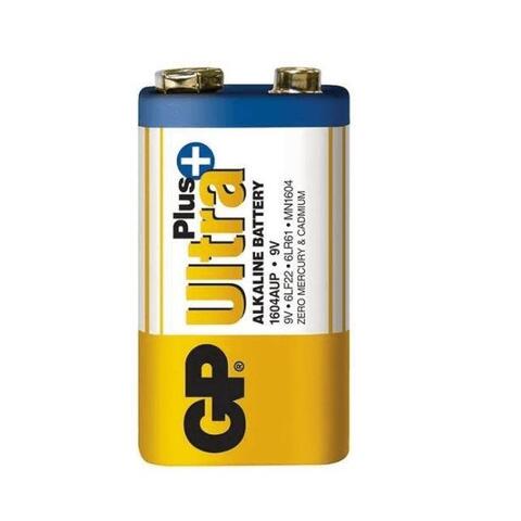 9 Volts batteri - GP Ultra Plus til krævende brug