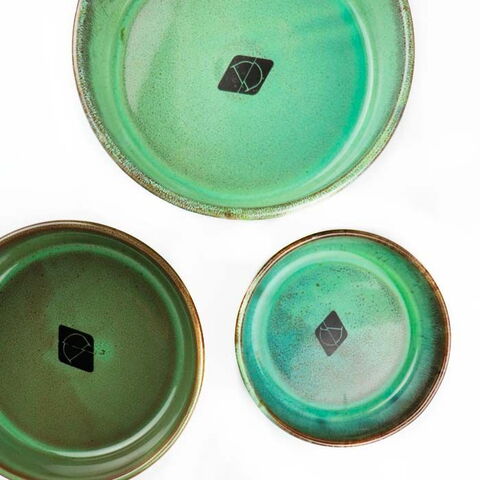 Jasper keramik madskål | Jadegrøn