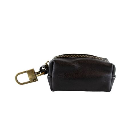 Ollipet leather poop bag | Black