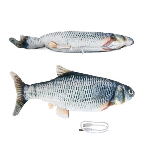 Sjov bevægelig fisk der slår med halen | Silden Melissa | usb-kabel