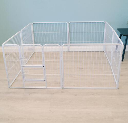 Ollipet Hvid Hvalpegård | 2 delt låge