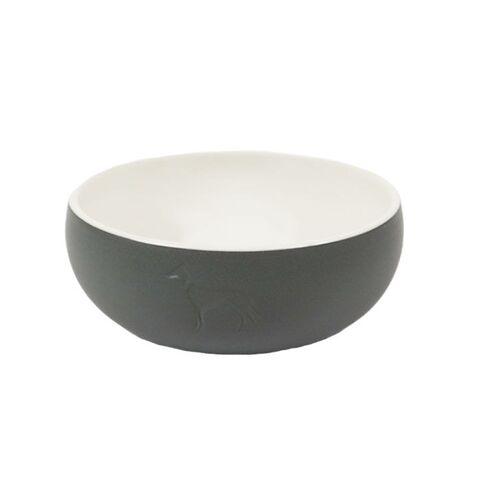 Hunter Madskål i keramik | grå
