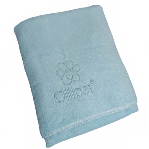 Sødt håndklæde i lyseblå