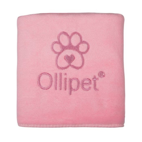 Ollipet Luksus Supersugende Håndklæde I Lyserød