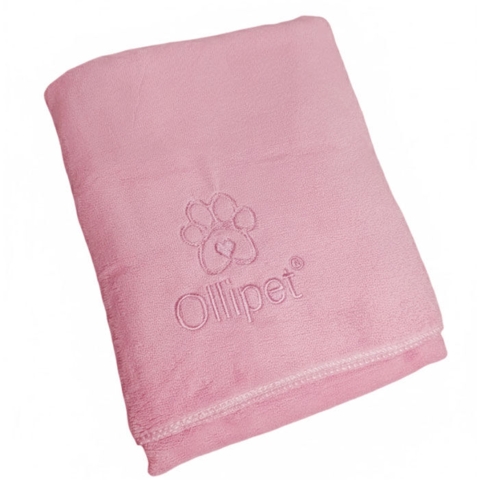 Sødt håndklæde i lyserød