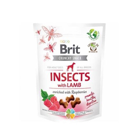 Brit Cruncht Snack | Insects With Lamb 200g