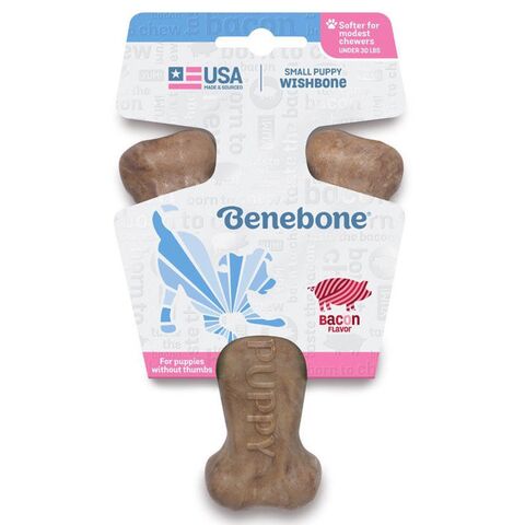 Benebone Puppy Wishbone Bacon S | 13 cm