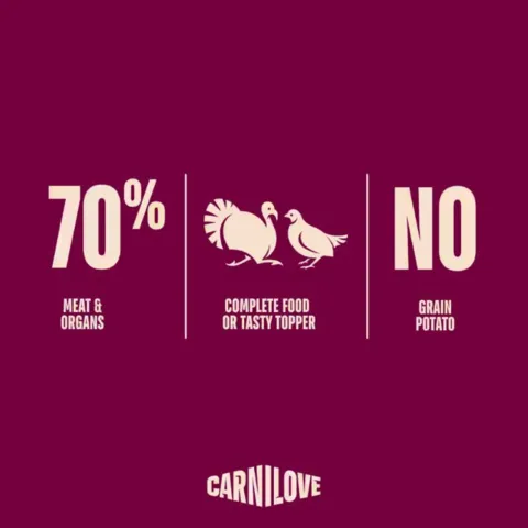 Carnilove vådfoder paté med 70 procent kød og uden korn
