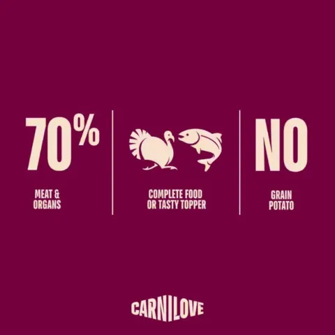 Carnilove hvalpe vådfoder med 70 procent kød og organer samt korn- og kartoffelfri opskrift