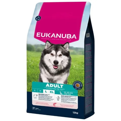 Eukanuba Adult Large Breed 12kg hundefoder til store hunde fra 25-40 kg. Fuldfoder til voksne hunde med fokus på daglig ernæring