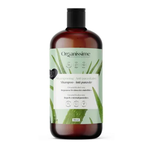 Hundeshampoo fra Organissime med naturligt inspirerede ingredienser. Velegnet til regelmæssig pelspleje