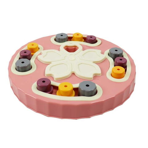 Ollipet Bloom puzzle snack toy I Lyserød