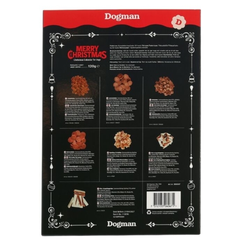 Hundejulekalender med lækre godbidder fra Dogman