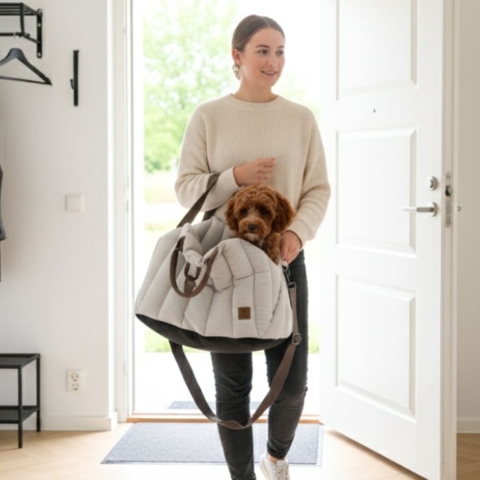 praktisk transporttaske til små hunde