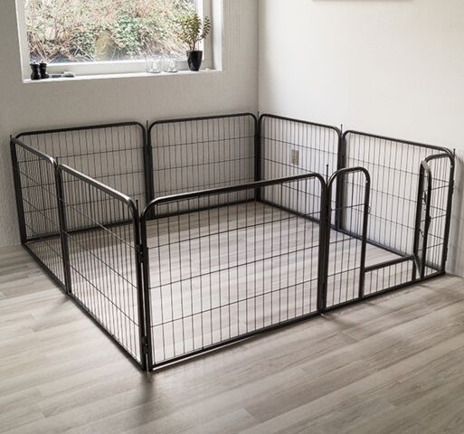 Ollipet hvalpegård i kraftig hammerlak | Yderst rummelig