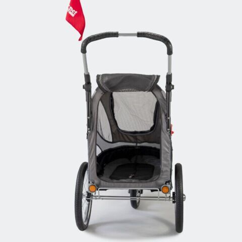 Innopet hundeklapvogn Sporty Dog Trailer Deluxe inkl. cykelstang + regnovertræk