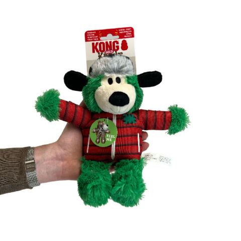 KONG Holiday Wild Knots Bear, har et knudret rebskelet