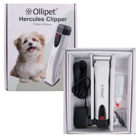 Ollipet Hercules Ledningsfri Klippemaskine levers i flot æske