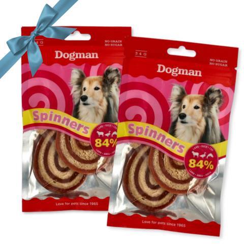 Dogman Spinner Treat Mix - Gratis Gave, 2 poser