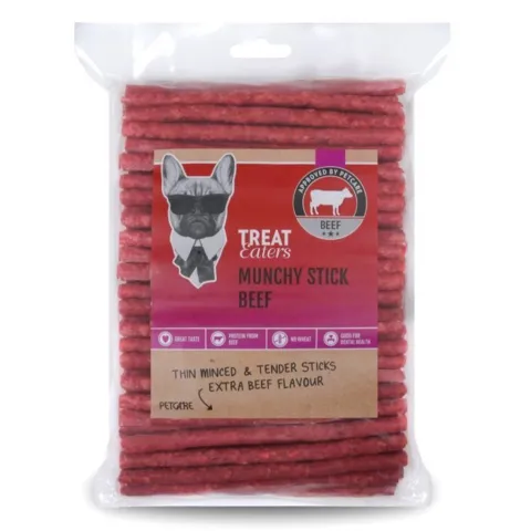 Treateaters Munchy Stick Beef er uden korn, samt rig på protein