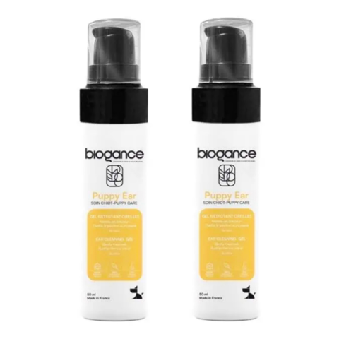 Biogance Ear & Eye care sæt plejer både din hundehvalps øre og øjne
