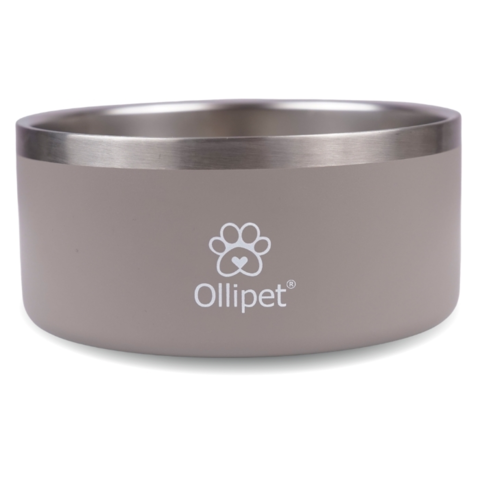 Elegant hundeskål i en pæn mocca blush